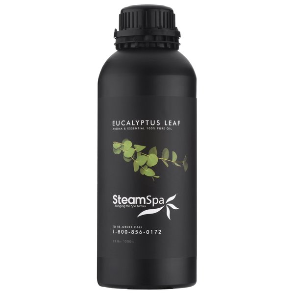 Steamspa 100% Natural Essence of Eucalyptus 1000ml Aromatherapy Bottle G-OILEUC1K